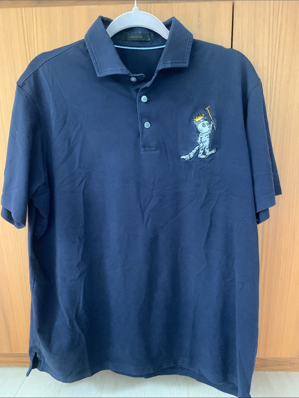 Men’s Greyson/Malbon Collab navy polo size large